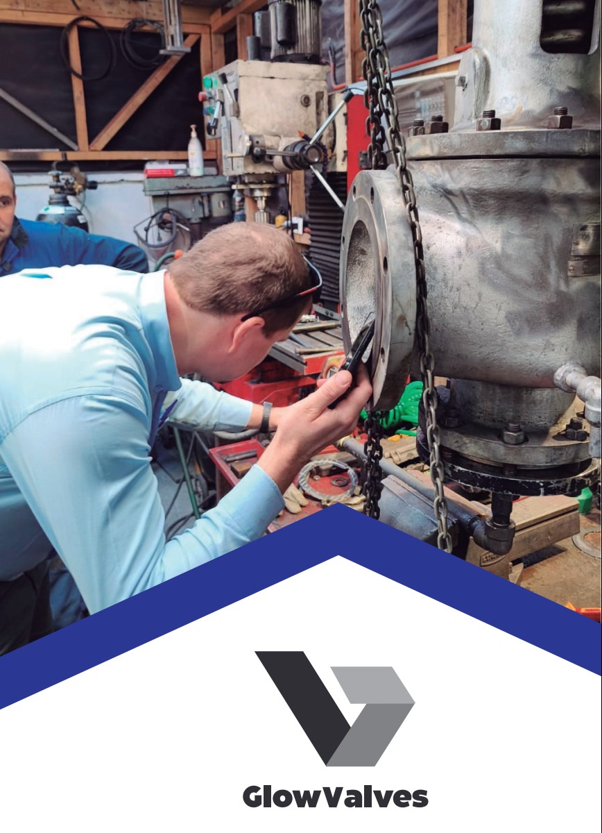 Inspecci&oacute;n t&eacute;cnica de una v&aacute;lvula industrial en taller